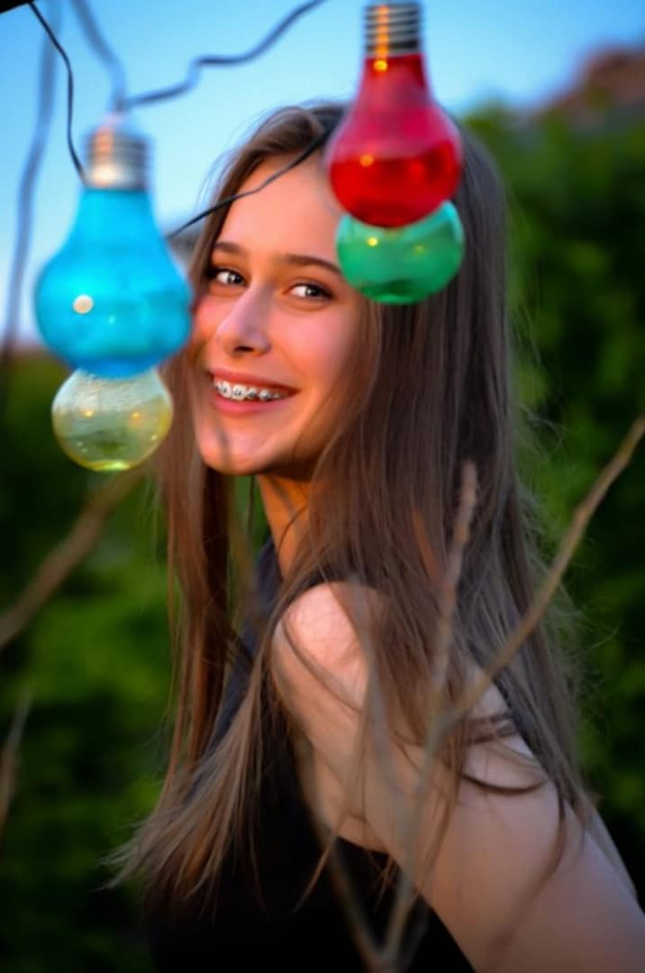 girl with braces